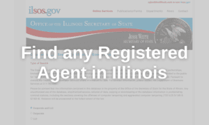 registered agent lookup in Illinois